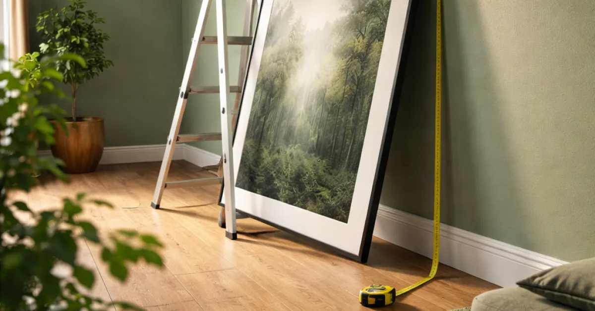 Hauteur d'accrochage d'un tableau : la vraie mesure, pas 1m60 automatique