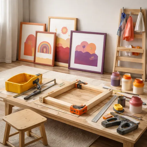 DIY cadre sur-mesure pour chambre d'enfant : une galerie qui grandit avec lui
