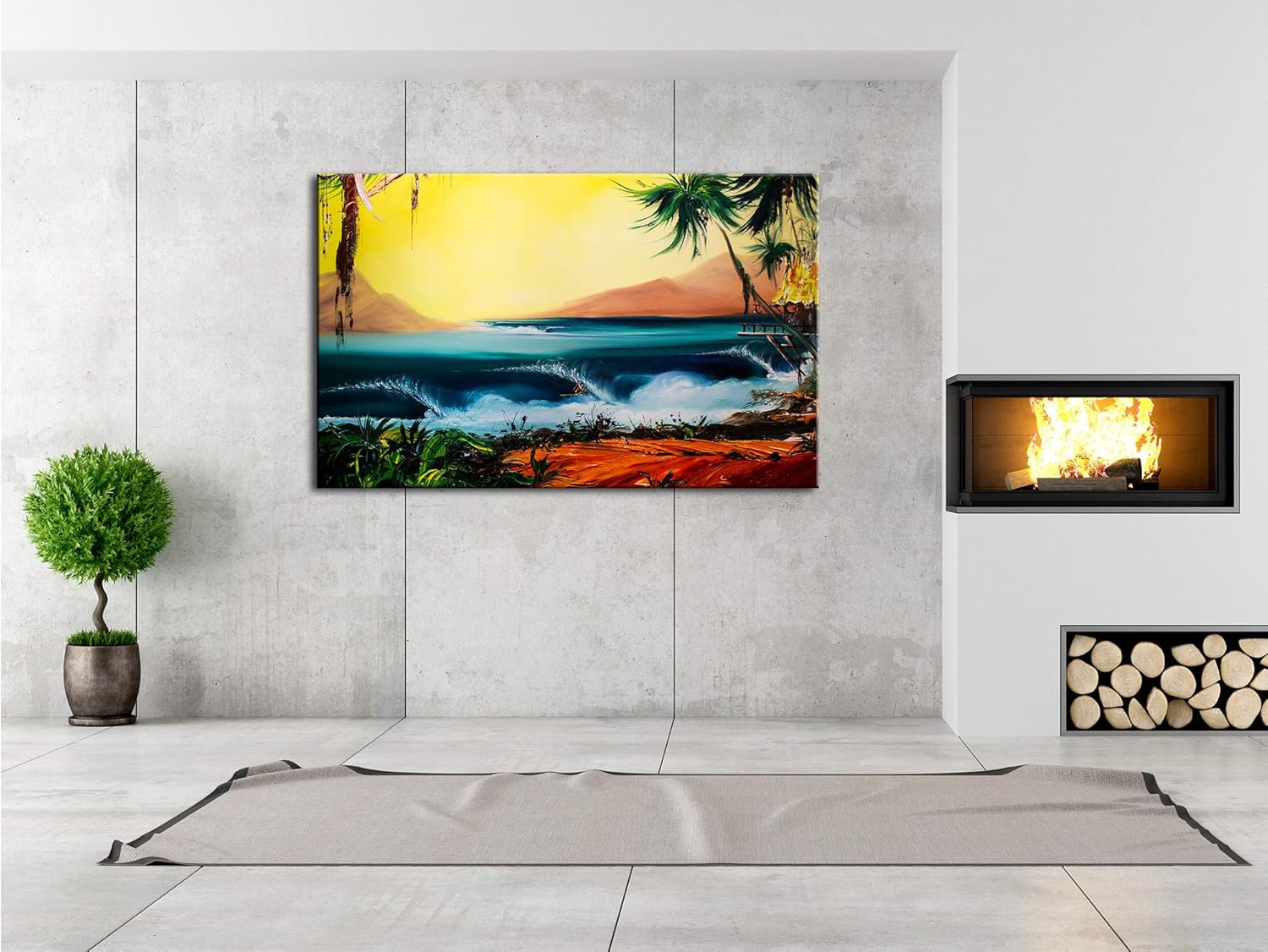 Tableau Artiste Rémi Bertoche reproduction sur Aluminium en série limitée, Tableau Aluminium design, tableau alu-Dibond, décoration murale, photo Dibond, 80x50 cm, Multicouleur 80L x 50l cm