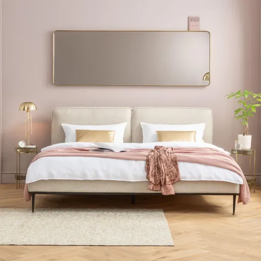 Kare Design Miroir Curve rectangulaire 200x70cm Laiton