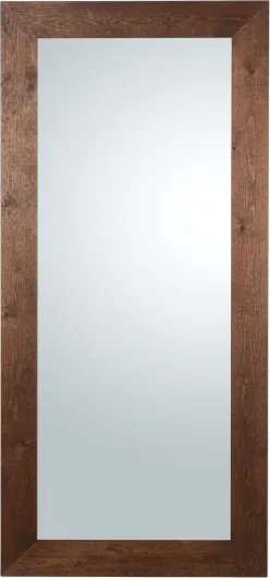 MO.WA - Grand Miroir Mural Bois 82x18 Moderne Marron wengué Pleine Longueur Miroirs muraux Grande Taille Cadre Bois Rustique Fabriqué en Italie Décoration Maison Wengé 182L x 82l cm