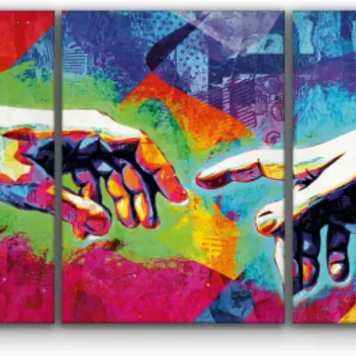 Test Giallobus Mains de Création XXL : le gros tableau pop art qui remplit enfin un grand mur vide