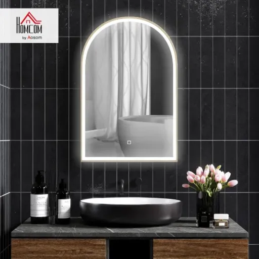 Test HOMCOM Miroir Salle de Bain LED 90x60 : le miroir lumineux qui fait le job sans ruiner la salle de bain