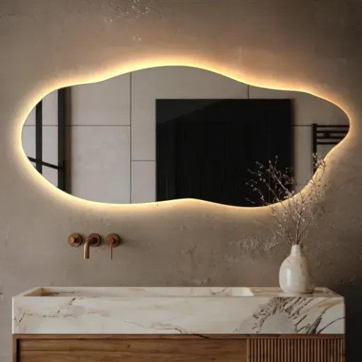 Test Grand Miroir LED 45x100 cm : un miroir design qui fait le job sans être parfait