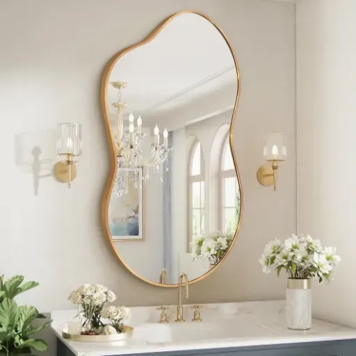 Test Fahomiss Miroir Mural Irrégulier : le miroir déco qui change vraiment la pièce