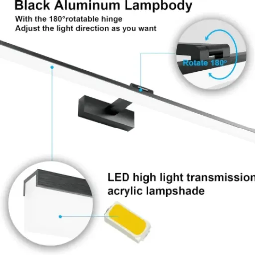 Test Klighten Lampe pour Miroir LED 80 cm : la barre lumineuse qui fait le job sans chichi