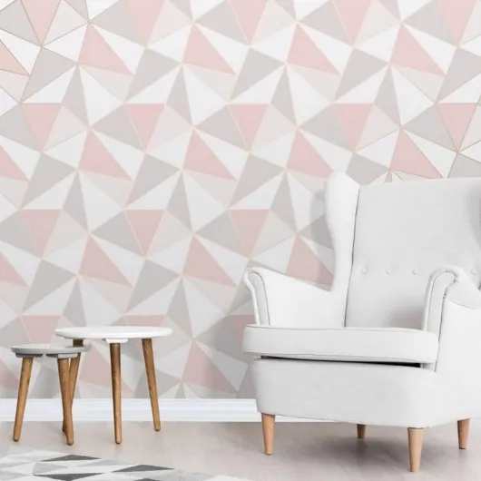 Fine Decor Wallcoverings FD41993 Royaume-Uni Apex Geo Sidewall Papier peint, or rose 20.5 x 395.7 cm Or Rose