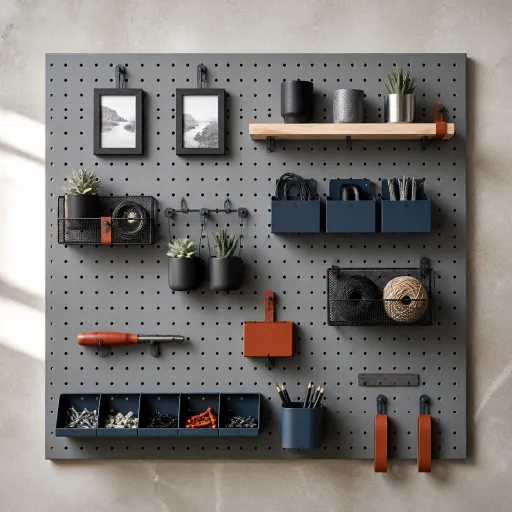 Le pegboard mural fait maison : organiser, exposer et décorer un mur en un seul panneau